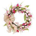Artificial Tulip Flower Wreath Tulip Flowers Fitment Note Package Content