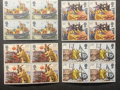 GB 1981 Fishing Industry SG 1166-69 MNH Blocks of 4 - Image 1 of 4