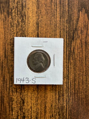 1943-S   JEFFERSON  NICKEL,  CLAD,  CIRCULATED,   Actual Coin in Photo - Image 1 of 2