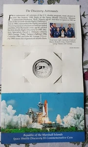 Space Shuttle Discovery $5 Commemorative Coin - Republic of the Marshall Islands - Picture 1 of 2