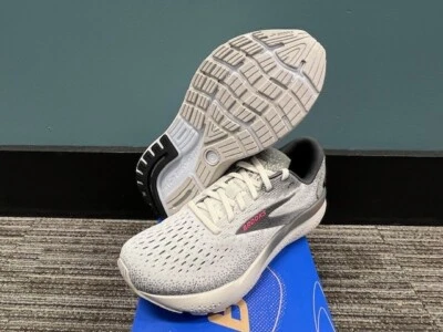 Women's Size 9.5 Brooks Ghost 16 Running Shoes New In Box Grey/Gargoyle/Pink - Image 1 of 4