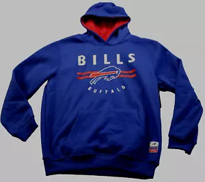 Buffalo Bills NFL Football Team Apparel Boys Blue Sweatshirt Hoody NWT M 14-16 - Picture 1 of 3