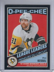 19/20 OPC Pittsburgh Penguins Phil Kessel League Leaders Black #586 Ltd #82/100 - Picture 1 of 2