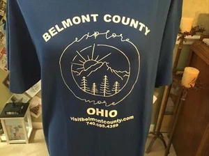 Belmont County Ohio Tourism- 2 TSHIRTS NEW Size L - Picture 1 of 2