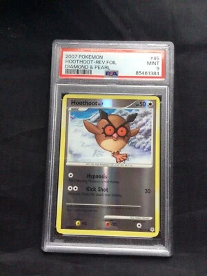 Pokemon Cards: Diamond and Pearl Reverse Holo: Hoothoot 85/130 PSA 9 - Image 1 of 4