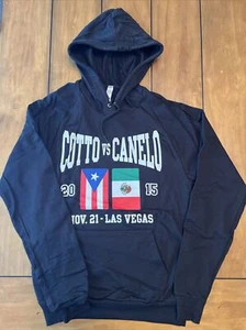 Black Fleece Hoodie Sweatshirt Cotto VS Canelo 2015 S Boxing Men/Woman/Teen NWoT - Picture 1 of 10