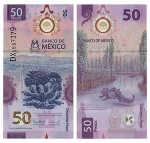 México 50 Pesos (27.6.2024) - Banco de México Aniversario/Polímero p-139a.1 UNC - Imagen 1 de 3