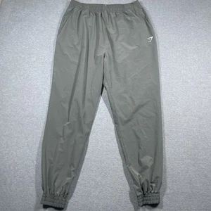 Gymshark pants womens XXL gray high rise woven joggers solid tapered athletic - Picture 1 of 12