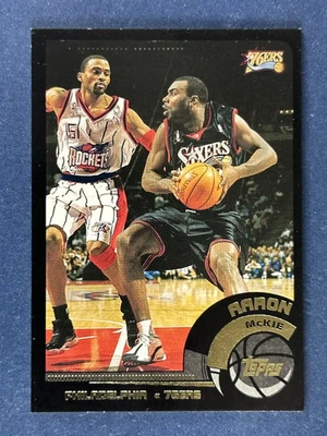 2002-03 Topps Black #76 Aaron McKie Philadelphia 76ers /500 - Image 1 of 2