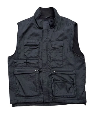 GAP Vest Mens Sz Medium Black Multi-pocket Utility Fishing Vest Camping Outdoors - Image 1 of 4