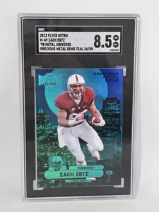 2013 Fleer Retro Zach Ertz Metal Universe #/50 Teal PMG SGC 8.5 (J1) - Picture 1 of 3