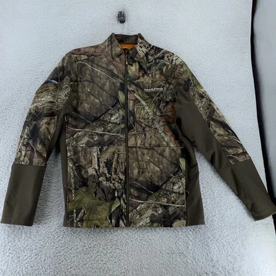 Field & Stream Mossy Oak Camo Jacket Mens Large Soft Shell Hunting Lightweight - Image 1 of 4