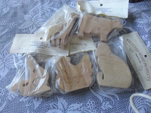 Juego de 10 rompecabezas de animales de madera de Recycled Wood Products Rochester New York - Imagen 1 de 3