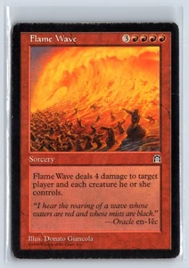 MTG Magic the Gathering Card - (2X) Flame Wave - Stronghold - Uncommon - Picture 1 of 7