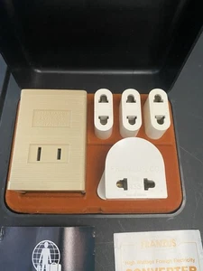 Franzus 1600 watt 220-110V foreign electricity converter kit: 5 adapters in case - Picture 1 of 4
