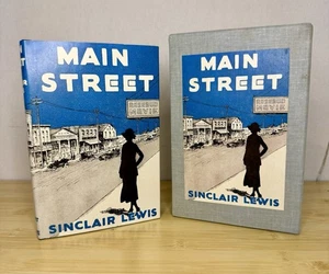 Main Street Sinclair Lewis 1948 First Edition Library Facsimile w/ Slip Case  - Imagen 1 de 6