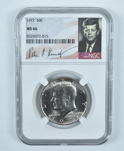 1972 Kennedy Half Dollar MS66 NGC Special Label - Picture 1 of 5