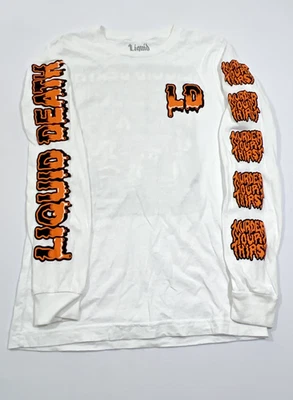 Liquid Death x Jimbo Phillips Death Cabin L/S 图形 T 恤男女通用 S 码 — 第 1/4 张图片