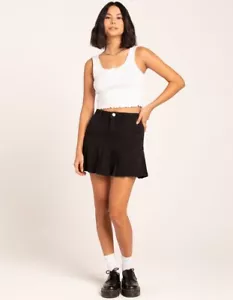 RSQ Pleated Denim Black Cheer Skirt Size Small - Picture 1 of 10