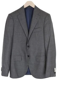 SUITSUPPLY Lazio Men's Grey Blazer UK36R Pure Wool Pinstripe Single Vent - Picture 1 of 6