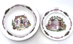 Vintage Hammersley Maisie Mouse Bowl & Plate Set Children’s China England Cereal - Picture 1 of 11