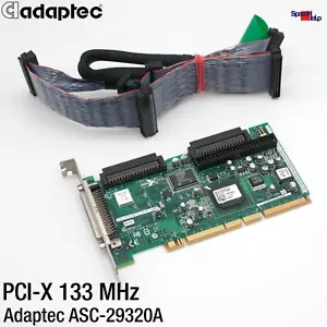 Adaptec ASC-29320A Dual SCSI U320 Wide SCSI PCI-X Controller Adapter 68 50-Pol - Picture 1 of 5