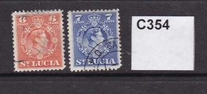 St Lucia 1949 6c and 7c (C354) - Picture 1 of 1