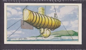 BATHYSCAPHE ""TRIESTE"" JACQUES PICCARD - 60 + años de antigüedad tarjeta de intercambio inglesa # 17 - Imagen 1 de 2