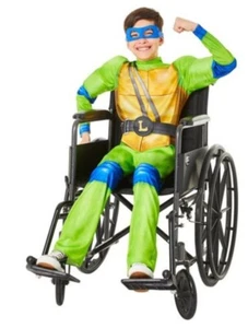 Wheelchair Ninja Turtle Costume New 4/6 Adaptive Design One Size Light Up Belt - Picture 1 of 11