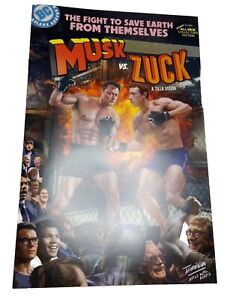Tillavision Musk Vs Zuck SDCC Exclusive 2023 Comic Book Limited To 100 Comic Con