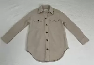 Aritzia Wilfred Free Mujer Talla Pequeña Lana Merino Ganna Camisa Utilitaria Chaqueta - Imagen 1 de 12