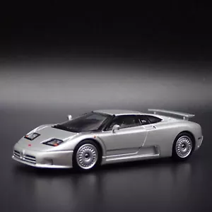 1991-1995 Bugatti EB110 Gt Super Auto Argento 1:64 Scalediorama Modellino Auto - Foto 1 di 7