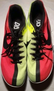 Nike Rival Distance Red and green size 11 track & field sneakers Removable kleat - Picture 1 of 13