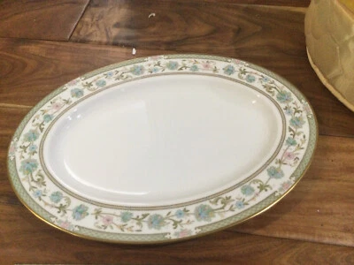 ONE VINTAGE Noritake SAKURA Oval   12''X9.5''  platter MINT - Image 1 of 4