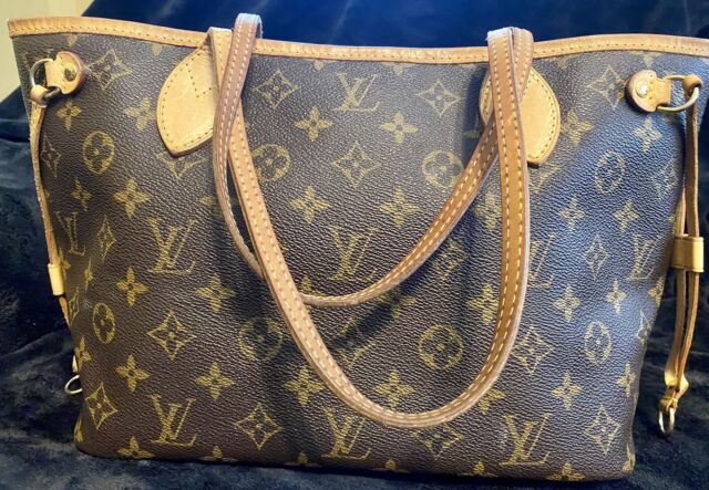 Neverfull leather tote Louis Vuitton Brown in Leather - 35302007