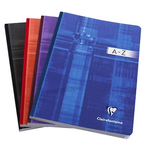 Libro de índice A-Z encuadernado a tela A5 5/5 cuadrícula cuadrícula 96 hojas organizador de oficina - Imagen 1 de 6