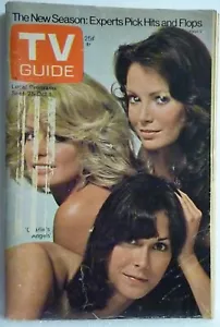 New York Metro Sept25 1976 TV Guide CHARLIE'S ANGELS Farrah Fawcett Jaclyn Smith - Picture 1 of 5