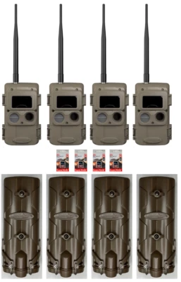 Cuddeback Cuddelink 4 L Series Long Range IR Cameras Battery Power Bank SD Cards - Image 1 of 4