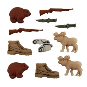Buttons Galore and More Hunting Buttons - 10pk - Picture 1 of 1