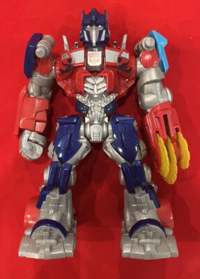 Transformers Optimus Prime BuzzSaw Revving Sounds Lights Robot Figure 11" Hasbro - Image 1 of 4