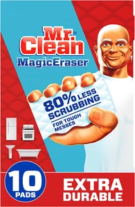 Magic Eraser Pads Extra Durable Multi-Surface Cleaner for Home Car Shower - 10ct - Picture 1 of 7