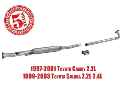 AP Exhaust Extension Pipe Resonator 06 97-01 Toyota Camry 99-03 Solara 4 Cy - Image 1 of 4