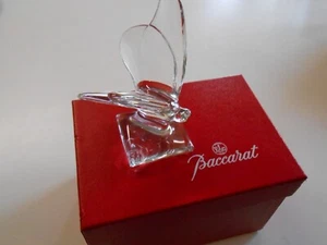 Baccarat Papillon Schmetterling Kristall Sockel Briefbeschwerer ~ klar 3,75" Figur - Bild 1 von 11