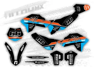 NitroMX Grafik Set fur KTM SX SXF 125 250 450 2007 2008 2009 2010 Dekor - Bild 1 von 2