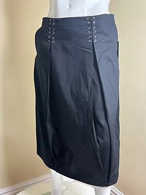 $109 KARL LAGERFELD PARIS Long Black Skirt Women's Sz 16.  (B.119) - Image 1 of 4