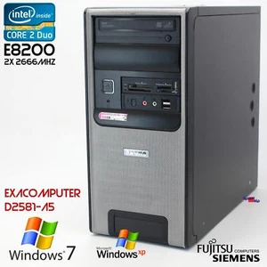 Exone Exacomputer PC Ordinateur FSC Fujitsu Siemens D2581 RS-232 Spdif 2GB 160GB - Bild 1 von 8