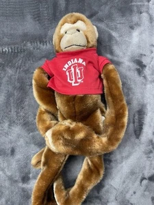 Peluche scimmia braccio lungo indiana hoosiers anni 2000 decorazione università college - Foto 1 di 4