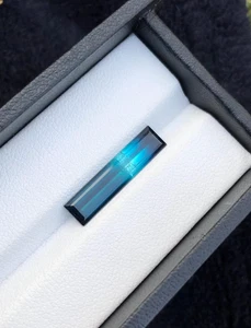 Bi-Color Natural Tourmaline Loose Stone: Baguette Cut, 3.5 Carats - Picture 1 of 5