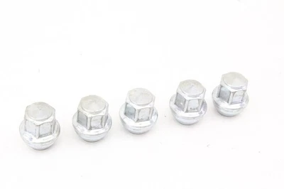 Juego de 5 pernos de tuerca de llanta de aleación cromada genuina Ford Focus 12-18 plateados OEM Foto 1 de 4