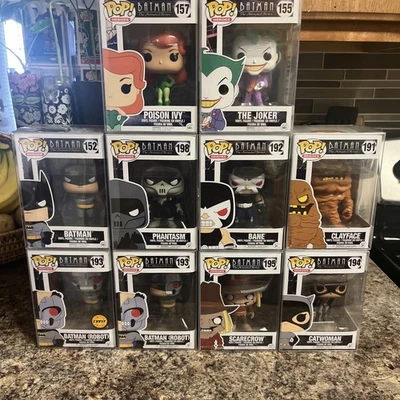 Batman The Animated Series Funko Pop! Lot Of 10 Joker Bane Catwoman Poison Ivy - Image 1 of 4